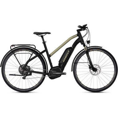 Bicicleta de senderismo eléctrica GHOST HYBRIDE SQUARE TREKKING B5.8 TRAPEZ Mujer Negro/Oro 2020 0